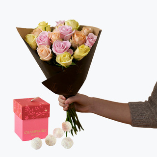 15 vinterroser med Champagnetrøfler